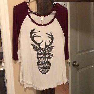 Love me like you love deer season shirt